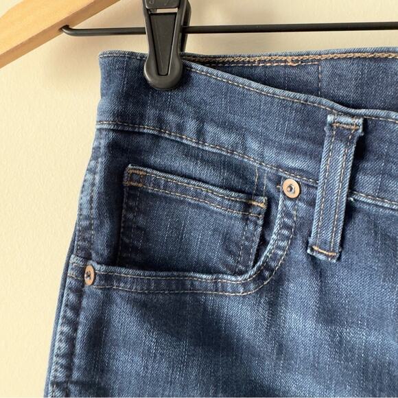 Madewell 10” High Rise Skinny Jeans Dark Wash denim zip button pockets belt loop - Picture 5 of 11